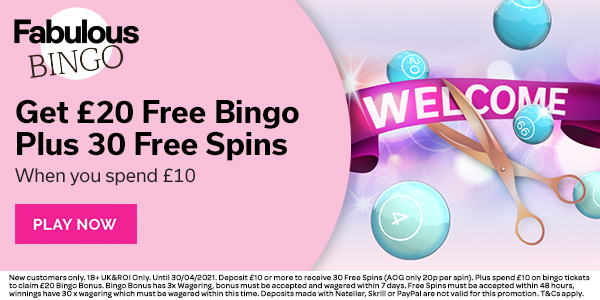 Play Online Bingo at Fabulous Bingo Today!